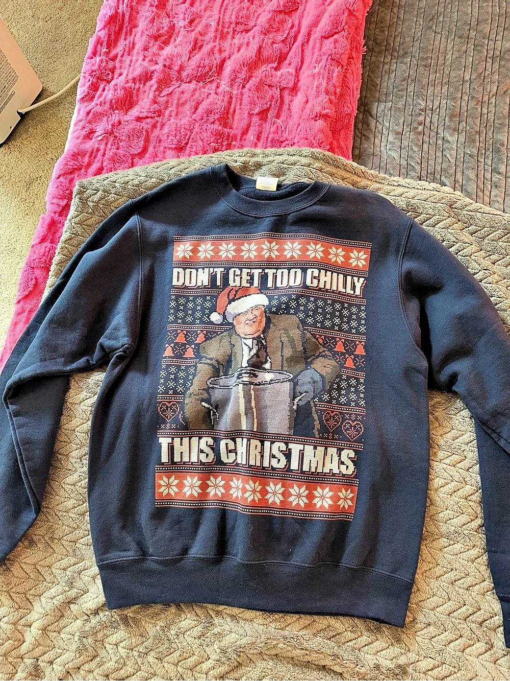 The Office theme ugly Christmas sweater